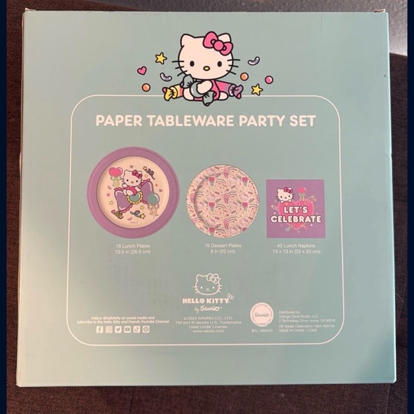 Hello Kitty Party Tableware Set - Picture 2 of 2